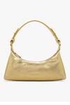 Shop_Tan & Loom_Gold Plain Skinny Baguette Bag_at_Aza_Fashions