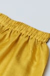Buy_Byb Premium_Yellow Silk Embroidered Lotus Kurta And Pyjama Set _Online