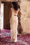 Shop_Seema Thukral_Ivory Anima Embellished Ruffle Pre-stitched Saree With Mirrorwork _at_Aza_Fashions