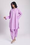 Buy_Avaha_Purple Cambric Poplin Solid Yati Pastel Salwar _Online_at_Aza_Fashions