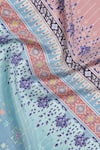 Shop_SHINGORA_Blue Abstract Motifs Pattern Silk Stole _Online_at_Aza_Fashions