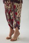 Rajdeep Ranawat_Multi Color Modal Satin Printed Blossom Sonth Dhoti Pant  _at_Aza_Fashions
