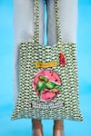 Nikasha_Ivory Parrot Parakeet Tote Bag _Online_at_Aza_Fashions