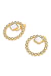 Buy_Isharya_Gold Plated Mirrors, Crystals Revolution Embellished Earrings_Online_at_Aza_Fashions
