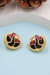 Buy_Sangeeta Boochra_Multi Color Kundan Embellished Studs _at_Aza_Fashions