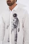 Shop_HeSpoke_White 100% Pure Cotton Printed Spaceman Spread Collar Shirt _Online_at_Aza_Fashions