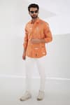 Buy_HeSpoke_Orange 100% Pure Cotton Printed Confetti Funfair Shirt _at_Aza_Fashions