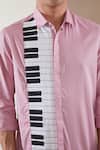 Shop_HeSpoke_Pink Premium Cotton Blend Printed Keyboard Shirt _Online_at_Aza_Fashions