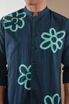 Shop_HeSpoke_Blue 100% Pure Cotton Print Floral Shirt _Online_at_Aza_Fashions