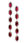 Curio Cottage_Stones Garnet Grandeur Duster Earrings _Online_at_Aza_Fashions