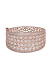 Shop_Auraa Trends_White Kundan Embellished Bangle - Single Pc _Online_at_Aza_Fashions