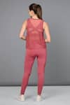 Shop_Tuna London - {Tuna Active}_Pink Poly Blended Plain Round Mesh Work Sporty Chic Top And Leggings Set _at_Aza_Fashions