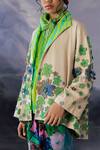 Buy_Yavi_Cream Canvas Embroidered Applique Collared Accord Floral Jacket  _Online_at_Aza_Fashions