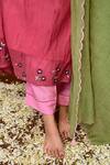 Buy KKANYAAH Pink Silk, Cotton Embroidery Round Neck Ombre Pintuck Kurta Pant Set Online at Aza Fashions Buy_KKANYAAH_Pink Silk, Cotton Embroidery Round Neck Ombre Pintuck Kurta Pant Set _Online_at_Aza_Fashions