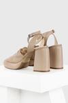 Shop_Oroh_Beige Prato Ruched Strap Block Heels_at_Aza_Fashions