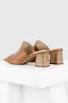 Shop_Oroh_Brown Tan Genuine Leather Block Heels _at_Aza_Fashions