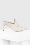 Buy_Oroh_White Parma Leather Pointed Toe Pumps _Online_at_Aza_Fashions