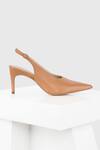 Buy_Oroh_Brown Siena Genuine Leather Pointed Toe Slingback Pumps_Online_at_Aza_Fashions
