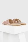 Shop_Oroh_Pink Firenze Intertwined Strap Flats_at_Aza_Fashions