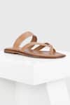 Buy_Oroh_Brown Perugia Cross Strap Flats _at_Aza_Fashions