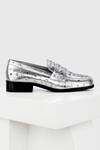 Buy Oroh Silver Studs, Embroidery Genova Star Studded Heeled Loafers Online at Aza Fashions Buy_Oroh_Silver Studs, Embroidery Genova Star Studded Heeled Loafers_Online_at_Aza_Fashions