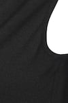Buy_deWAR_Black Crepe Polyester (92%) Spandex/ Elastane (8%) Harley Bodysuit _Online_at_Aza_Fashions