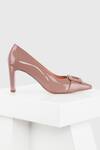 Buy Oroh Pink Buckles Majorca Pump Leather Heels Online at Aza Fashions Buy_Oroh_Pink Buckles Majorca Pump Leather Heels _Online_at_Aza_Fashions