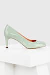 Buy_OROH_Green Thread Alicante Leather Pump Heels _Online_at_Aza_Fashions