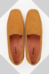 OROH_Yellow Thread Lecce Square Toe Loafers _Online_at_Aza_Fashions