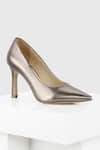 Buy_OROH_Grey Thread Pointed Toe Pump Heels _at_Aza_Fashions