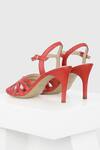 Shop_OROH_Red Solid Topaz Cutout Strap Stilettos _at_Aza_Fashions