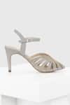 Buy_OROH_Grey Chain Embellished Agate Cutout Strap Stilettos_Online_at_Aza_Fashions