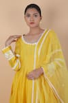 Buy_Devnaagri_Yellow Embroidered Thread Round Kurta Set _Online_at_Aza_Fashions