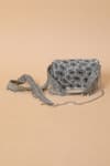 Shop_Lovetobag_Silver Pearls Embellished Flap Over Sling Bag_at_Aza_Fashions