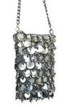 Buy_SG Collection by Sonia Gulrajani_Silver Sequin Penny And Bead Tassel Sling Phone Bag _at_Aza_Fashions