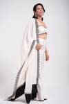 Buy_Kushani_White Chanderi Silk Lining Lace Embellished Bustier Sharara Pant Set _Online_at_Aza_Fashions