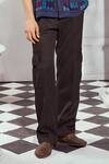 Nikita Mhaisalkar_Black Cotton Knit Cargo Pant _Online_at_Aza_Fashions