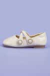 Shop_Ninobello_Off White Pearl Strap Embellished Bellies _at_Aza_Fashions