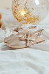 Ninobello_Gold Bow Strap Embellished Shiny Bellies_Online_at_Aza_Fashions