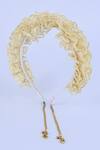 Buy_Choko_Gold Lace Chain Tassel Hairband_at_Aza_Fashions