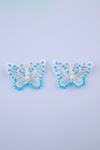 Buy_Choko_Blue Butterfly Ornamented 2 Pcs Hair Clips_at_Aza_Fashions