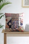 Buy_Mid July Home_Multi Color Velvet Floral Printed And Embroidered Cushion Covers - Set Of 5 