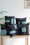 Buy_Mid July Home_Black Velvet Thread, Dark Fantasy Embroidered Cushion Covers - Set Of 5_at_Aza_Fashions