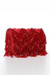 Shop_House Of Webhin_Red Crystals Ruby Flare Bag _at_Aza_Fashions