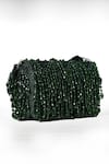 House of Webhin_Green Crystal Jade Elegance Bag _Online_at_Aza_Fashions