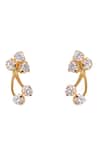 Sica Jewellery_White Crystals Stone Studded Floral Drop Pendant Set _Online_at_Aza_Fashions