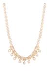 Shop_Sica Jewellery_Yellow Moissanite Polki Floral Necklace _at_Aza_Fashions