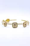 Foot Fuel_Gold Crystals, Beads Carved Floral Embellished Hairband _Online_at_Aza_Fashions