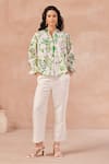 Buy_NOIB_Off White Cotton Printed Cactus Collared Aria Shirt _at_Aza_Fashions