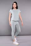 Buy_Tuna London - {Tuna Active}_Grey Polyblend Solid Round Dynamic Race Back Top Legging Set _at_Aza_Fashions